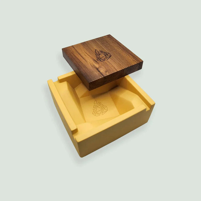 BRNT designs | Briq Ceramic Ashtray BRNT Designs Yellow
