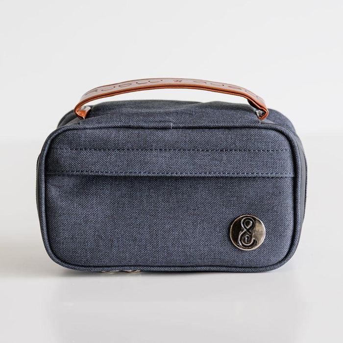 Herb & Mary Smell Proof Accessories Storage Stash Case w/Integrated Combo Lock (Small) Pouch Herb & Mary Dark Grey (Blue)