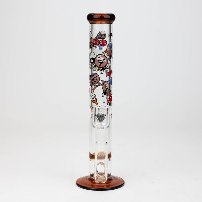 9.5" XTREME 2-1n-1 straight tube glass Bong with honeycomb diffuser [XTR300]