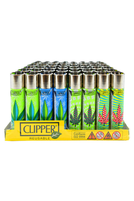 CLIPPER LEAF 7 LIGHTERS COLLECTION [LT1001LV7] - Display of 48 Lighter Canadian Distributor