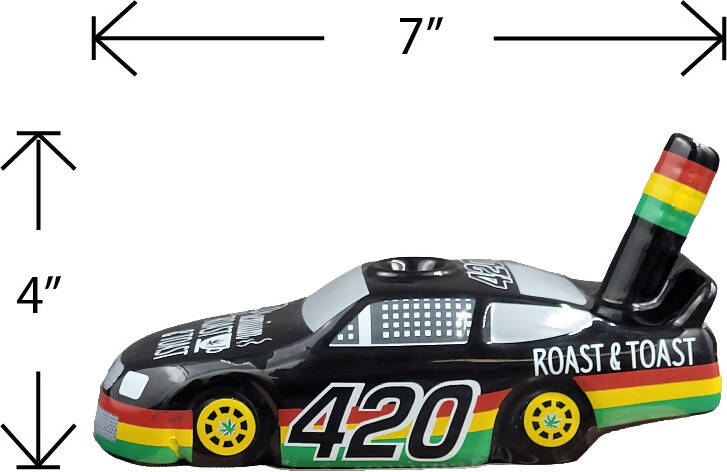 Race Car pipe Quartz hand pipe Roast and Toast Gifts