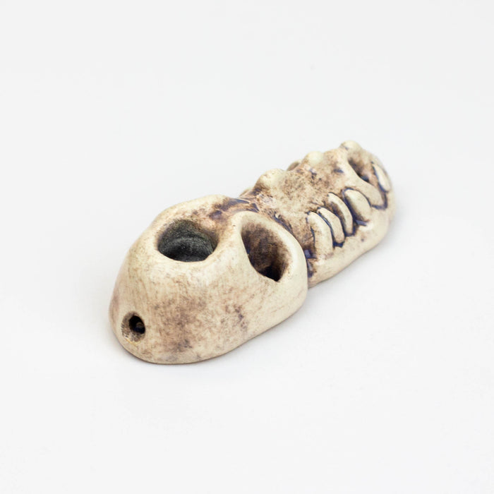 Handmade Ceramic Smoking Pipe [MINI GATOR] Quartz hand pipe Black Piranha Designs