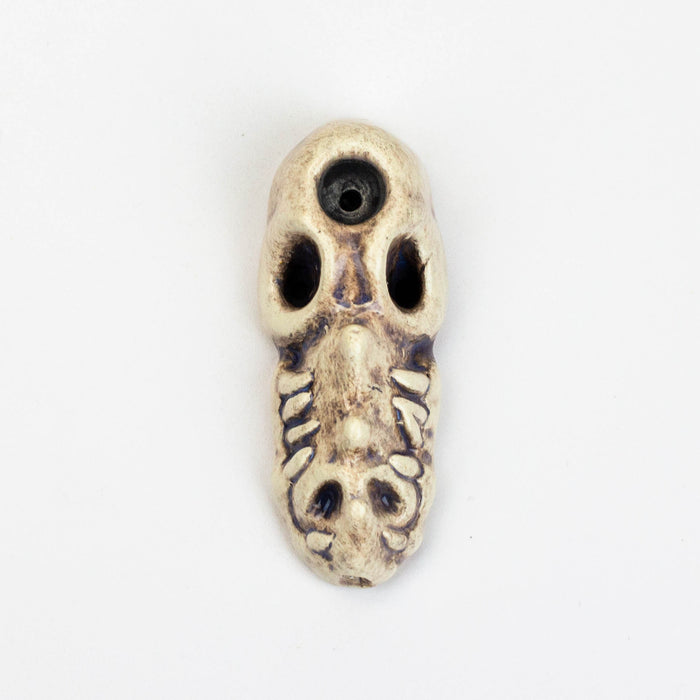 Handmade Ceramic Smoking Pipe [MINI GATOR] Quartz hand pipe Black Piranha Designs