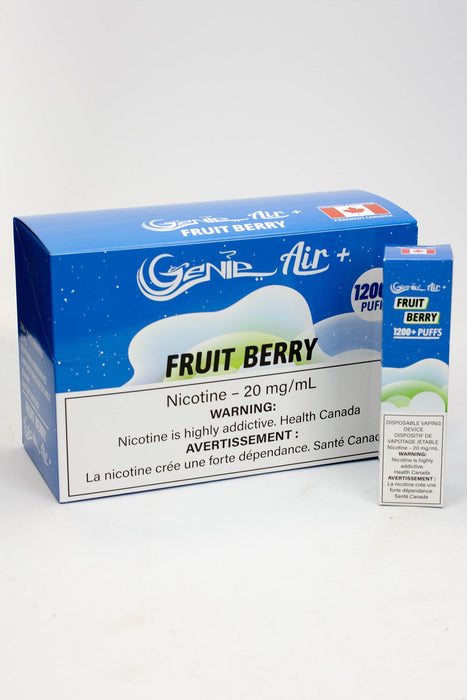 Genie Air+ disposable 1200 Puff Pod 20 mg/mL-Fruit Berry - One Wholesale