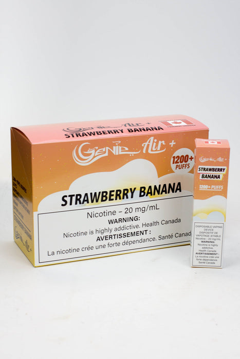 Genie Air+ disposable 1200 Puff Pod 20 mg/mL-Strawberry Banana - One Wholesale
