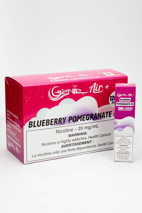 Genie Air+ disposable 1200 Puff Pod 20 mg/mL-Blueberry Pomegranate Ice - One Wholesale