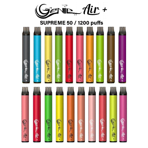 Genie Air+ SUPREME 50 disposable 1200 Puff 20 mg/mL Disposable Vape ONE