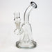 6" Cone diffuser glass bong Bongs ONE Black