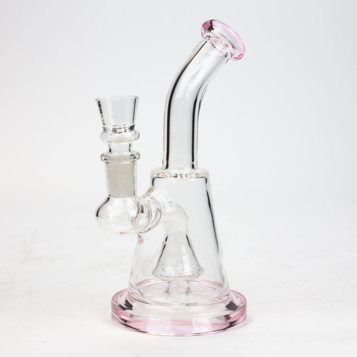 6" Cone diffuser glass bong Bongs ONE Pink