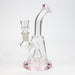 6" Cone diffuser glass bong Bongs ONE Pink