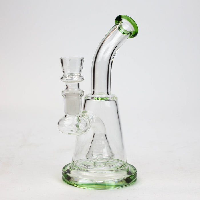 6" Cone diffuser glass bong Bongs ONE Green