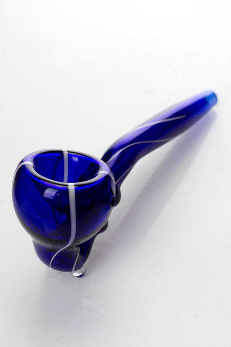 Sherlock shape hand pipe-Blue - One Wholesale