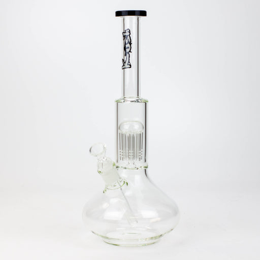 13" KUSH 8 tree-arm round base glass bong [H2] Bongs Canadian Distributor Black