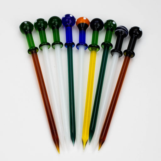 6" Glass Dabber [9191] Pack of 10 Bongs Accessories ONE