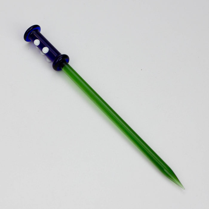 6" Glass Dabber [9194] Pack of 10 Cap · Dabber · Insert · Clip · Nail ONE
