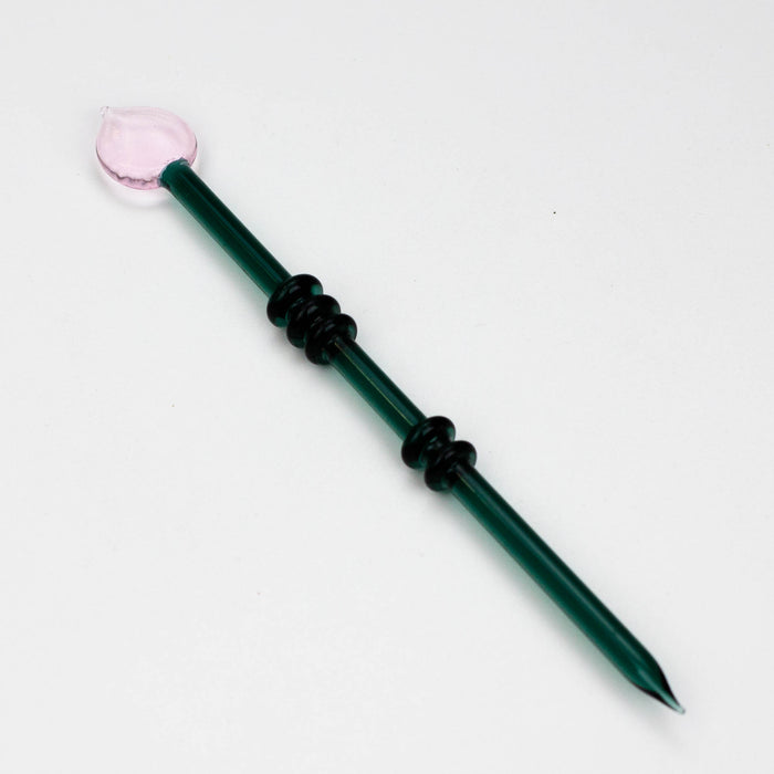 7" Glass Dabber [9192] Pack of 10 Cap · Dabber · Insert · Clip · Nail ONE
