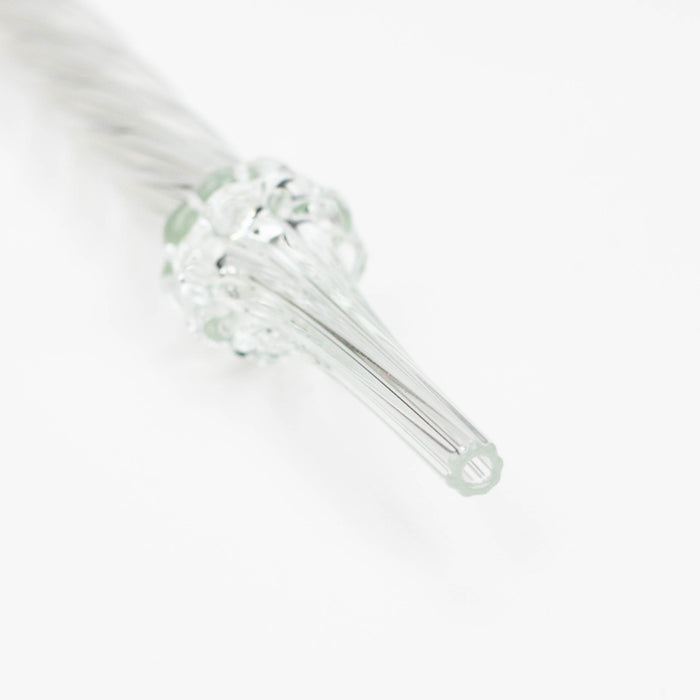 6" Glass dab straw [9193] Pack of 10 Cap · Dabber · Insert · Clip · Nail ONE