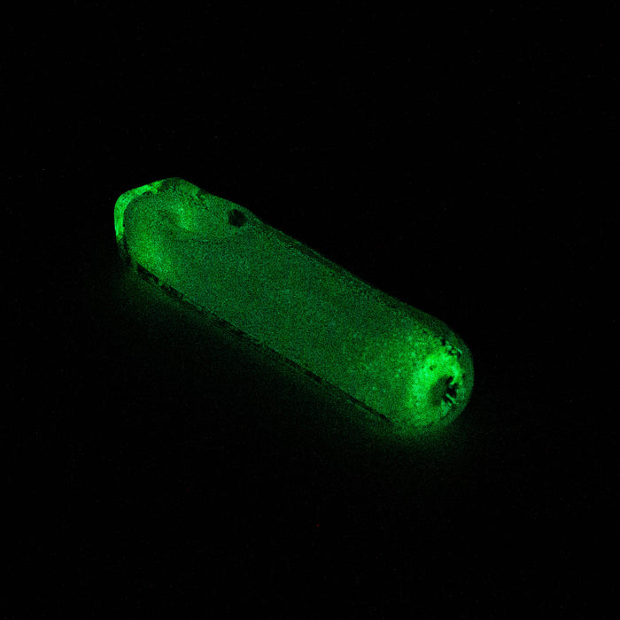 4" soft glass glow in the dark hand pipe [9189] Pack of 2 Glass ONE