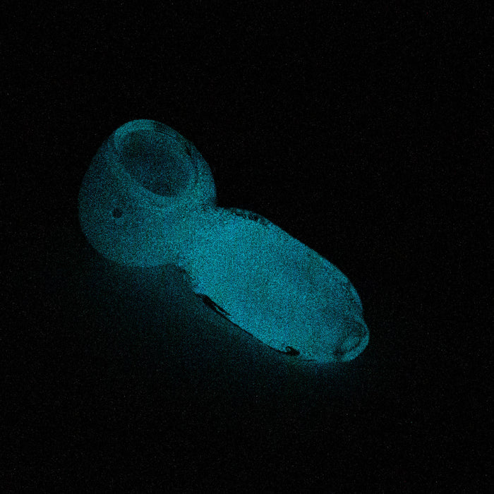 3" soft glass glow in the dark hand pipe [9188] Pack of 2 Glass Pipe ONE