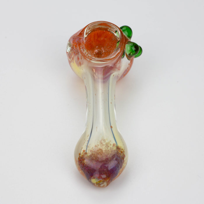 3" soft glass hand pipe [9186] Pack of 2 Glass Pipe ONE