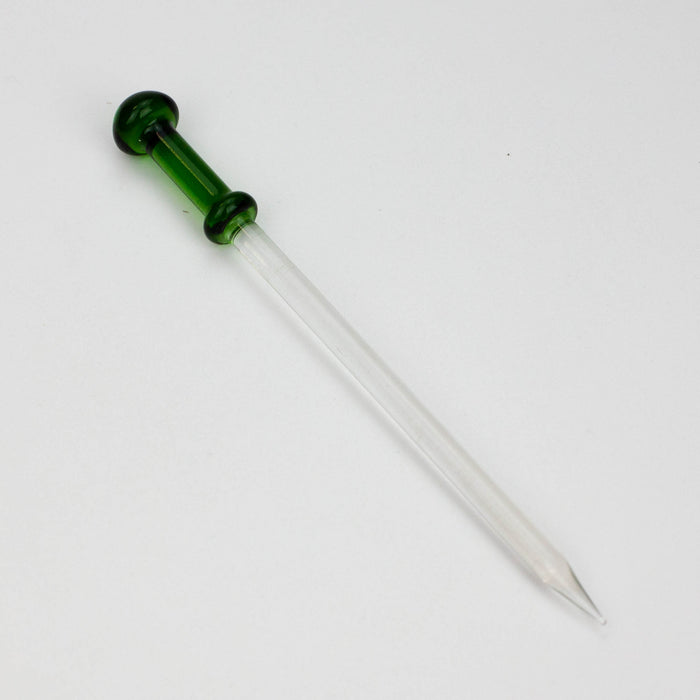 6" Glass Dabber [9190] Pack of 10 Cap · Dabber · Insert · Clip · Nail ONE