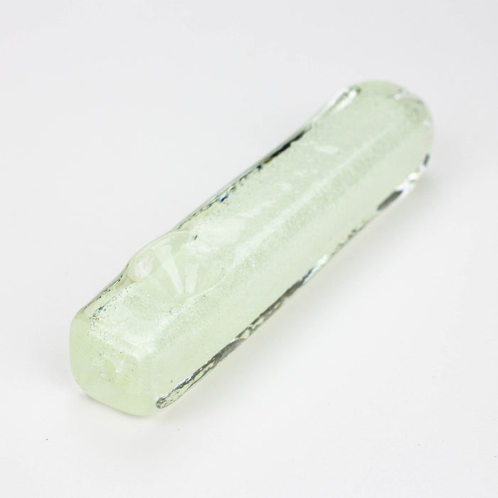 4" soft glass glow in the dark hand pipe [9189] Pack of 2 Glass ONE