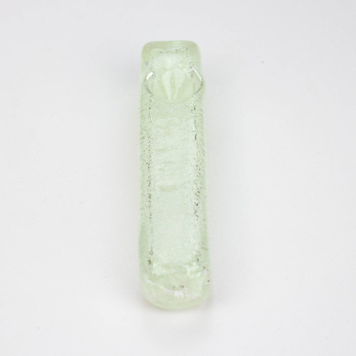 4" soft glass glow in the dark hand pipe [9189] Pack of 2