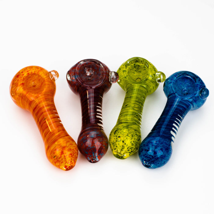 3" soft glass hand pipe [9187] Pack of 2