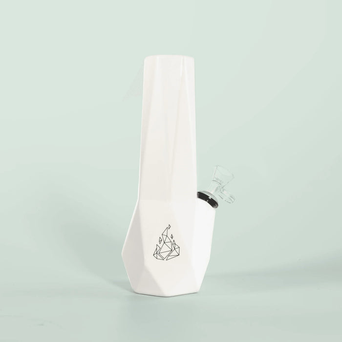 BRNT designs | Hexagon Ceramic Bong BRNT Designs White