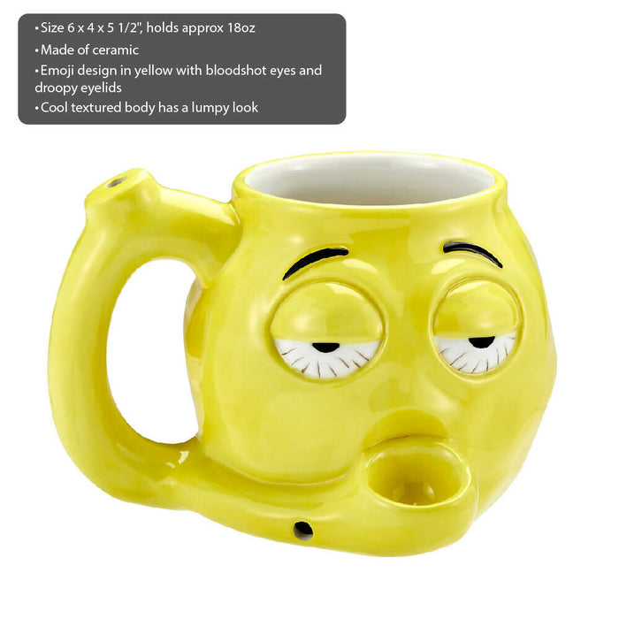 STONED EMOJI MUG - roast & Toast Mug Pipe Roast and Toast Gifts