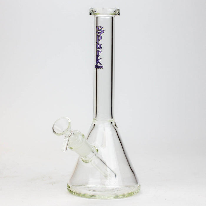 10" SPARK beaker thick glass water bong Glass Bong ONE Purple