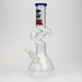 11.5" Zig-zag water bong Glass Bong ONE Blue-Mushroom