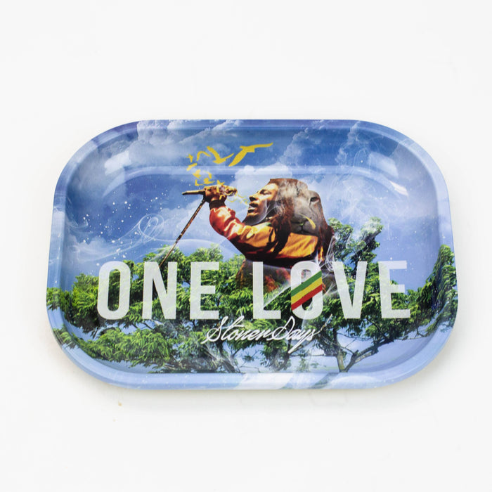 Small Metal Rolling Tray ROLLING ACCESSORIES Canadian Distributor One Love