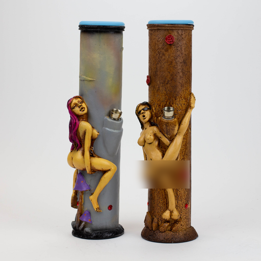 12.6" Resin water bong Glass Bong-Girl [AH184] Bongs Canadian Distributor