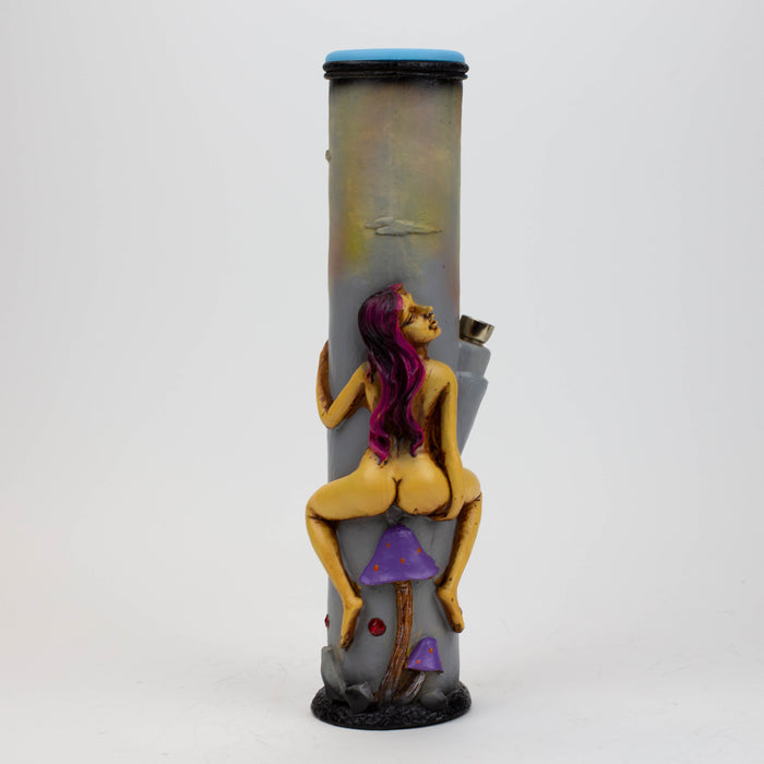12.6" Resin water bong Glass Bong-Girl [AH184] Resin · Silicone · Plastic Bong Canadian Distributor