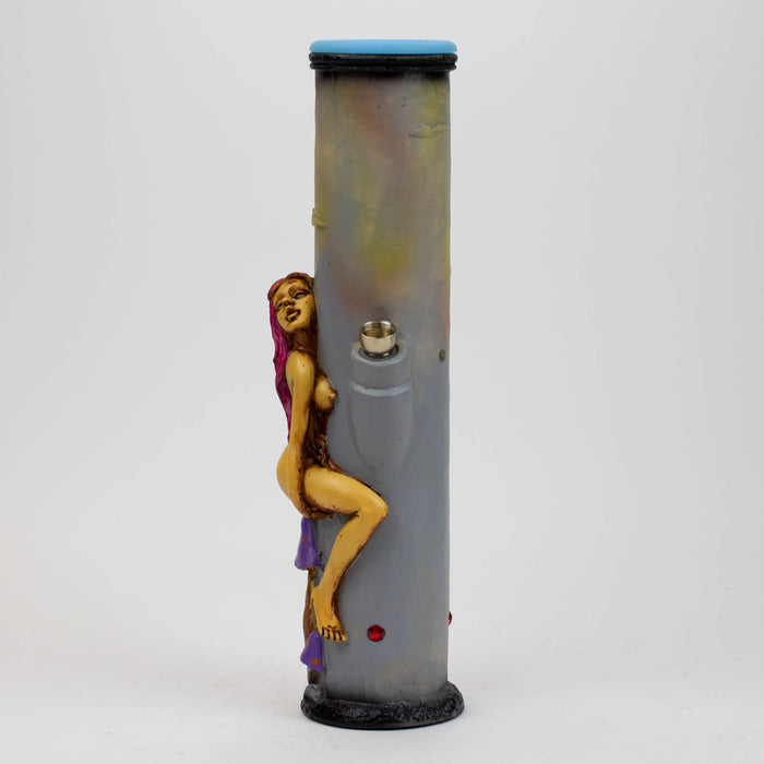 12.6" Resin water bong Glass Bong-Girl [AH184] Resin · Silicone · Plastic Bong Canadian Distributor