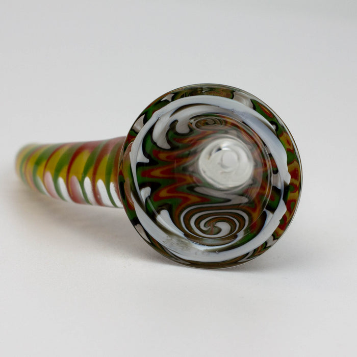 Glass Bowl with horn handle