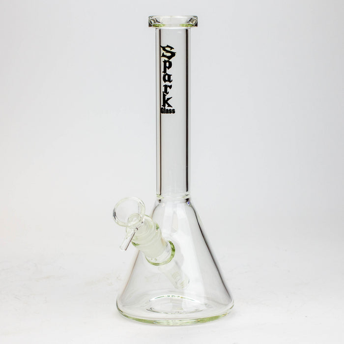 10" SPARK beaker thick glass water bong Glass Bong ONE Black