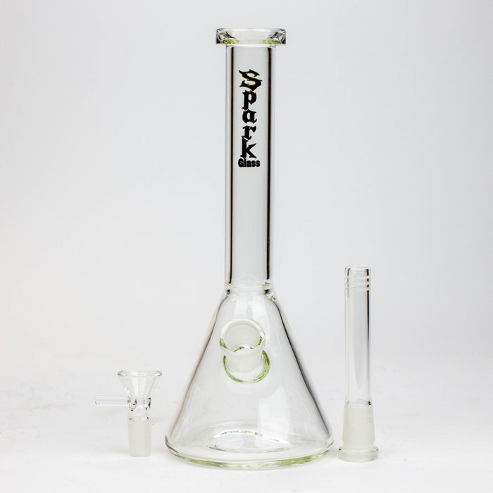 10" SPARK beaker thick glass water bong Glass Bong ONE