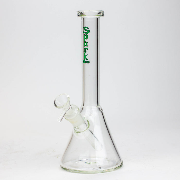 10" SPARK beaker thick glass water bong Glass Bong ONE Green