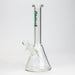 10" SPARK beaker thick glass water bong Glass Bong ONE Green