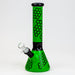 10" Honeycomb color glass water bong Glass Bong BANKA Green