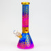 10" Honeycomb color glass water bong Glass Bong BANKA Rainbow