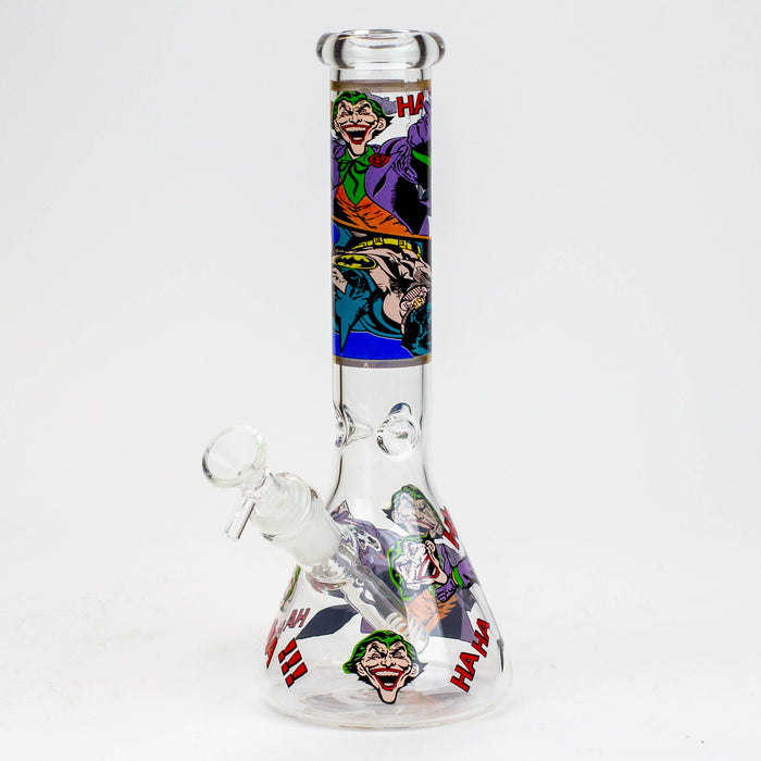 10" Cartoon glass water bong