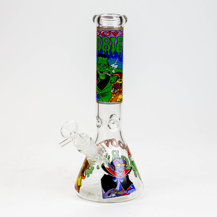 10" Cartoon glass water bong