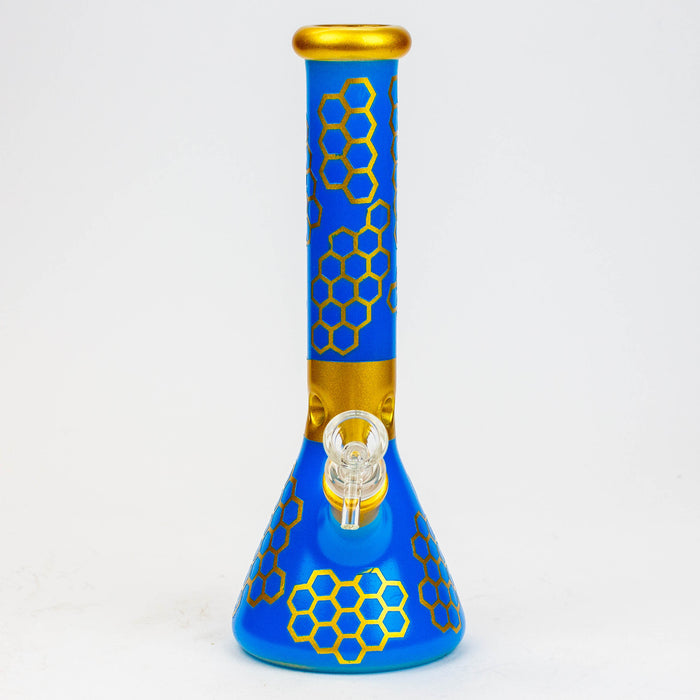 10" Honeycomb color glass water bong Glass Bong BANKA