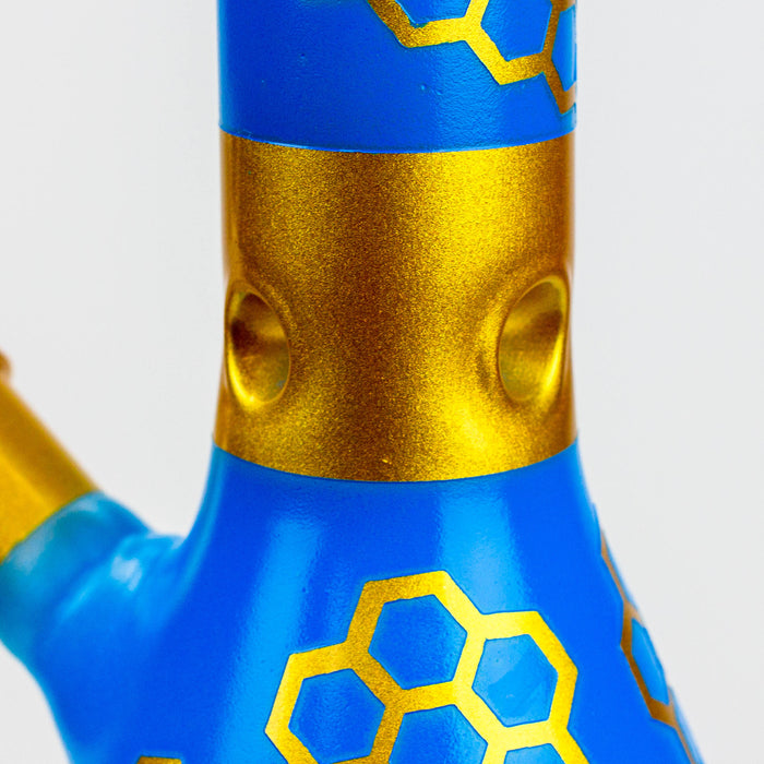 10" Honeycomb color glass water bong Glass Bong BANKA