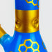 10" Honeycomb color glass water bong Glass Bong BANKA