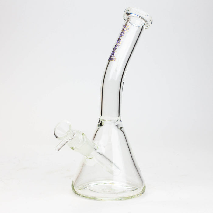 10" SPARK beaker thick glass bent neck water bong Glass Bong ONE Purple