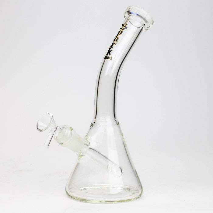 10" SPARK beaker thick glass bent neck water bong Glass Bong ONE Black